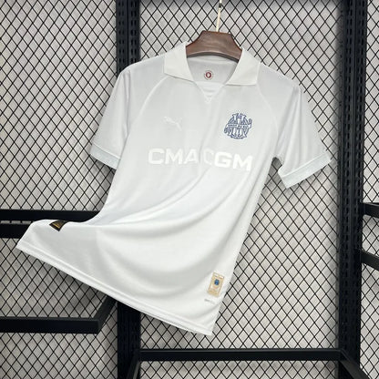 Maillot de l'OM foot 125 ans 2024 2025 OM blanc