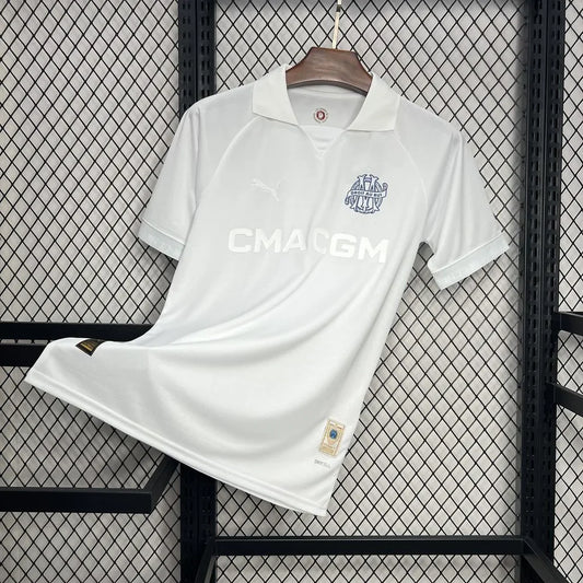 Maillot de l'OM foot 125 ans 2024 2025 OM blanc